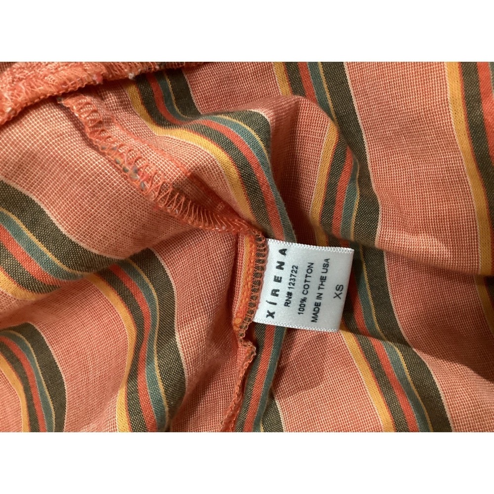 XĂrena Lorraine Dressâ Terracotta Stripe | XS | Made in USA - Picture 11 of 11